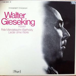 LP - MENDELSSOHN - Walter Gieseking, piano - 0
