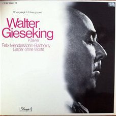 LP - MENDELSSOHN - Walter Gieseking, piano