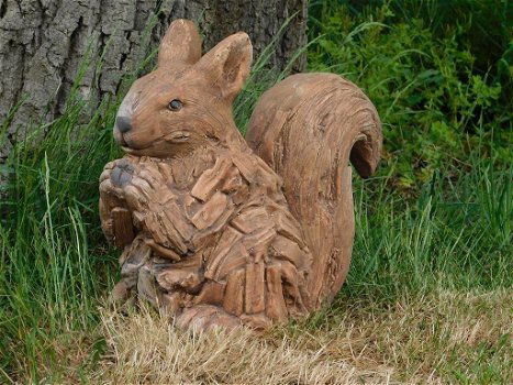 eekhoorn , hout look , tuinbeeld - 2