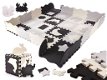 Puzzelmat met Zwart/Wit Met Dierentegels - Dikke tegels - 0 - Thumbnail