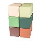 12 speelblokken - hoogwaardig foam - 15x15 cm - gemengde kleuren - 0 - Thumbnail