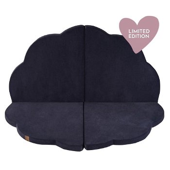 Grote speelmat van hoogwaardig foam - 160x160 cm - Wolk - Navy Blue - 0