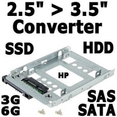 2.5" naar 3.5" Converter voor SATA SAS SSD Hot Swap Trays