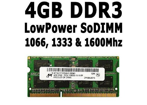4GB DDR3 SoDIMM Laptop Geheugen | 1066-1600Mhz | PC & Apple - 2