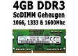 4GB DDR3 SoDIMM Laptop Geheugen | 1066-1600Mhz | PC & Apple - 4 - Thumbnail