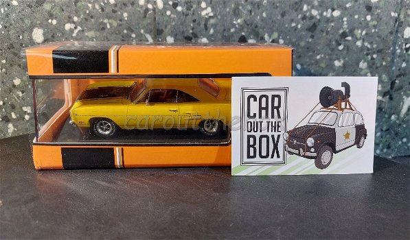 Plymouth Road Runner 1970 geel 1:43 Ixo V969 - 4