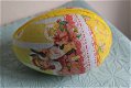 Oude papier mache karton paasei - 2 - Thumbnail