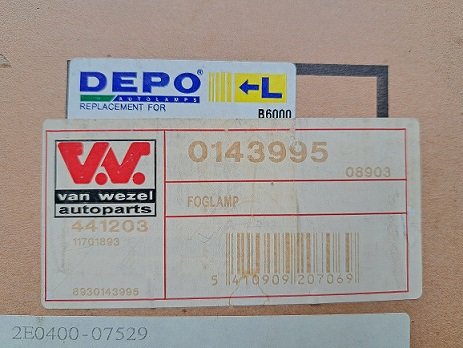 Alfa Romeo 145 / 146 Mistlamp Depo 661-2007N Van Wezel 0143995 Links - 4