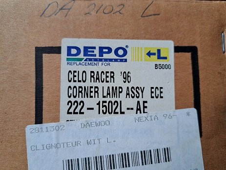 Daewoo Cielo Nexia Knipperlicht Depo 01-222-1502L-C Links - 3