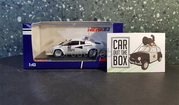 Lamborghini Countach Pace car Monaco GP 1982 wit 1:43 Werk83 005 - 4