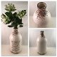 Vazen van keramiek met mooie quotes (wit met brons) - 1 - Thumbnail