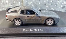 Porsche 944 S2 1989 grijs 1:43 Maxichamps Max027