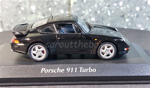 Porsche 911 Turbo 1995 zwart 1:43 Maxichamps Max028 - 0