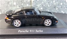 Porsche 911 Turbo 1995 zwart 1:43 Maxichamps Max028