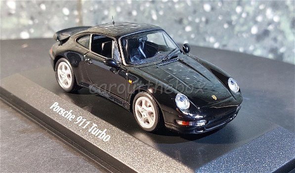 Porsche 911 Turbo 1995 zwart 1:43 Maxichamps Max028 - 1