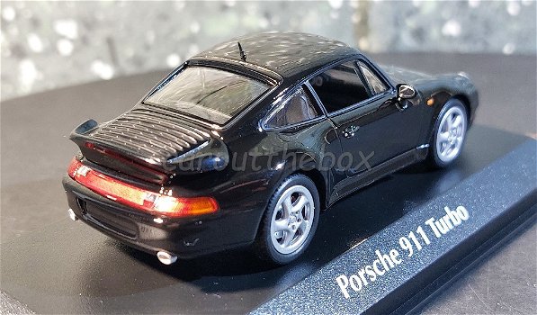 Porsche 911 Turbo 1995 zwart 1:43 Maxichamps Max028 - 2