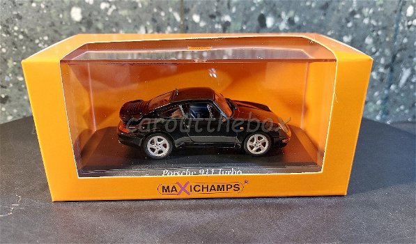 Porsche 911 Turbo 1995 zwart 1:43 Maxichamps Max028 - 3