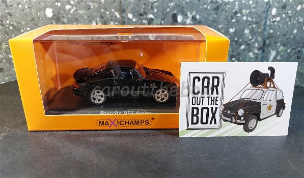 Porsche 911 Turbo 1995 zwart 1:43 Maxichamps Max028 - 4