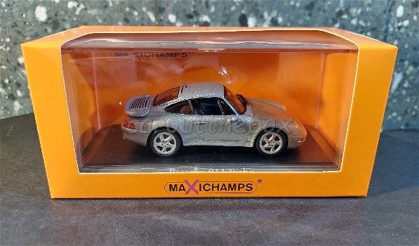Porsche 911 Turbo 1995 zilver 1:43 Maxichamps Max029 - 3
