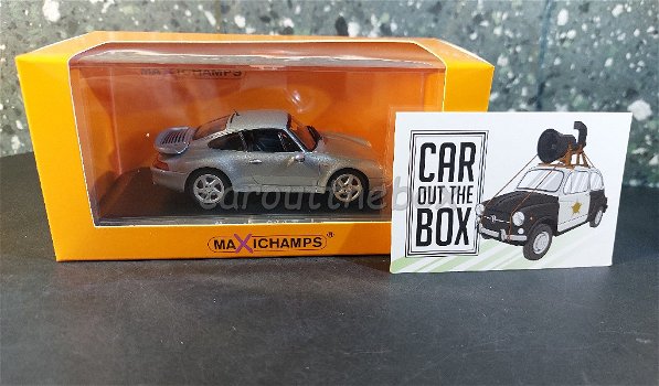 Porsche 911 Turbo 1995 zilver 1:43 Maxichamps Max029 - 4