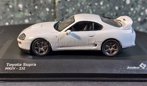 Toyota Supra MK IV wit 1:43 Solido Sol87 - 0