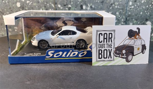 Toyota Supra MK IV wit 1:43 Solido Sol87 - 4