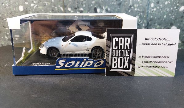 Toyota Supra MK IV wit 1:43 Solido Sol87 - 5