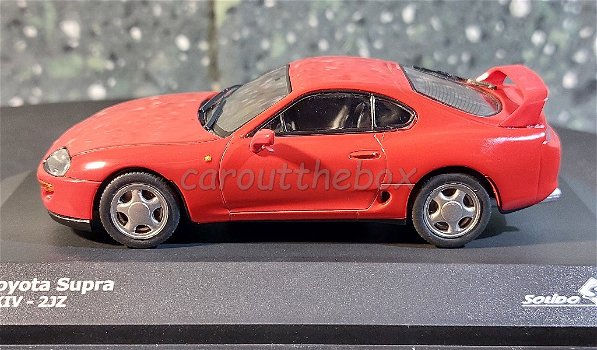 Toyota Supra MK IV rood 1:43 Solido Sol88 - 0