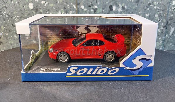 Toyota Supra MK IV rood 1:43 Solido Sol88 - 3