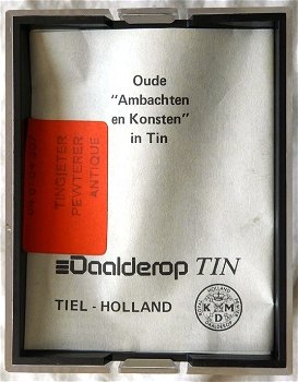 Vintage Tingieter / Pewterer, Daalderop Tin, KMD Royal Holland Pewter, in Cassette, jaren'70/'80. - 6