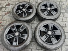 ZWARTE GENUINE DEVONPORT SPORTLINE VW TRANSPORTER T6 T32 ALLOYS WIELEN BANDEN x 4