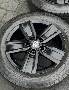 ZWARTE GENUINE DEVONPORT SPORTLINE VW TRANSPORTER T6 T32 ALLOYS WIELEN BANDEN x 4 - 3