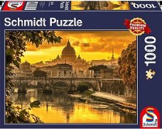 Schmidt Puzzel Gouden Licht Boven Rome (1000 stukjes)