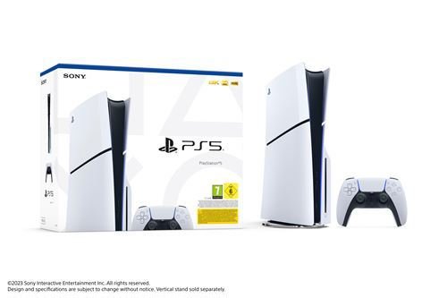 Sony PS5 Slim Edition standaardconsole wit en zwart - 6
