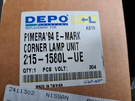 Nissan Primera (90-96) Stadslicht Corner Light Depo 01-215-1580 L-C - 3