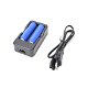 Batterijladerset 3.7V incl 2x BAK Cel 18650 2800mAh li-ion - 1 - Thumbnail