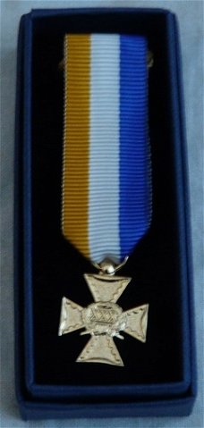 Medaille / Decoratie Miniatuur, AT (avondtenue), Officierskruis, met Doosje.