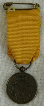 Medaille / Decoratie Miniatuur, Onderscheidingsteken Langdurige Eerlijke en Trouwe Dienst, Brons.(1) - 0