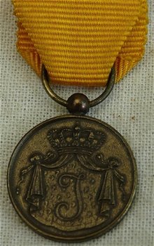 Medaille / Decoratie Miniatuur, Onderscheidingsteken Langdurige Eerlijke en Trouwe Dienst, Brons.(1) - 1