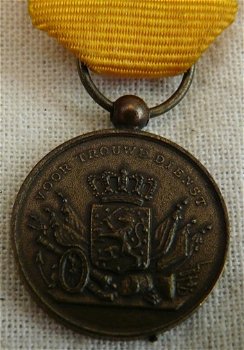 Medaille / Decoratie Miniatuur, Onderscheidingsteken Langdurige Eerlijke en Trouwe Dienst, Brons.(1) - 3