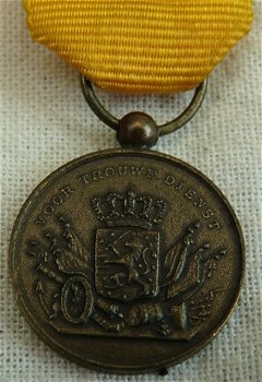 Medaille / Decoratie Miniatuur, Onderscheidingsteken Langdurige Eerlijke en Trouwe Dienst, Brons.(1) - 4
