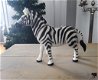 Zebra / zebrapaard met bewegende kop en poot - 0 - Thumbnail