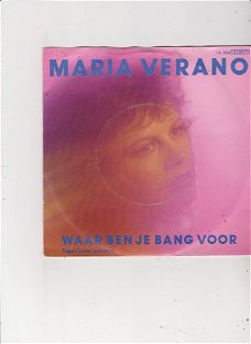 Single Maria Verano - Waar ben je bang voor