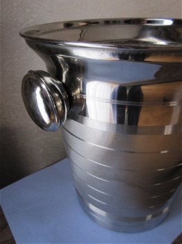 Mooie grote flessen - champagne inox koelemmer - 1