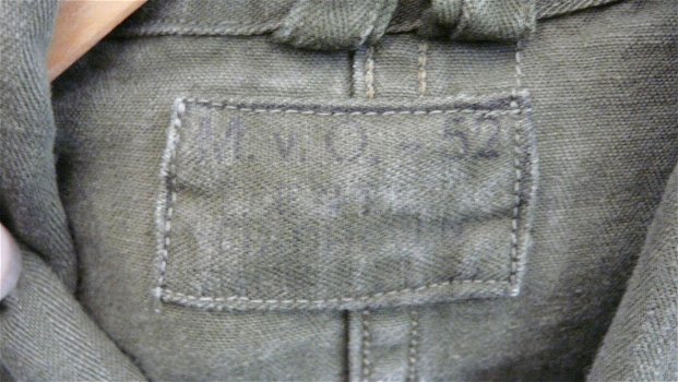 Overall / Werkpak, Koninklijke Landmacht, MvO, maat: 52, jaren'50/'60.(Nr.1) - 3