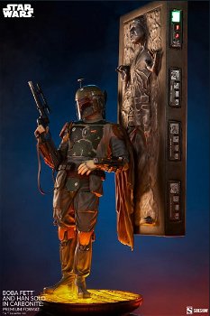 Sideshow Star Wars Premium Format Boba Fett and Han Solo in Carbonite - 1