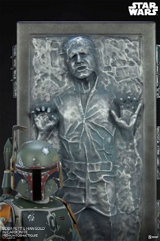 Sideshow Star Wars Premium Format Boba Fett and Han Solo in Carbonite - 2