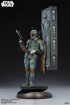 Sideshow Star Wars Premium Format Boba Fett and Han Solo in Carbonite - 5