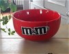 M&M schaal kom schaaltje kommetje rood rode - 1 - Thumbnail