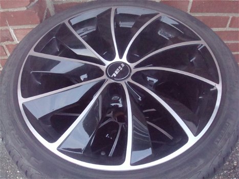 17 inch Originele Rial Black velgen en banden Pirelli 5x100 - 7